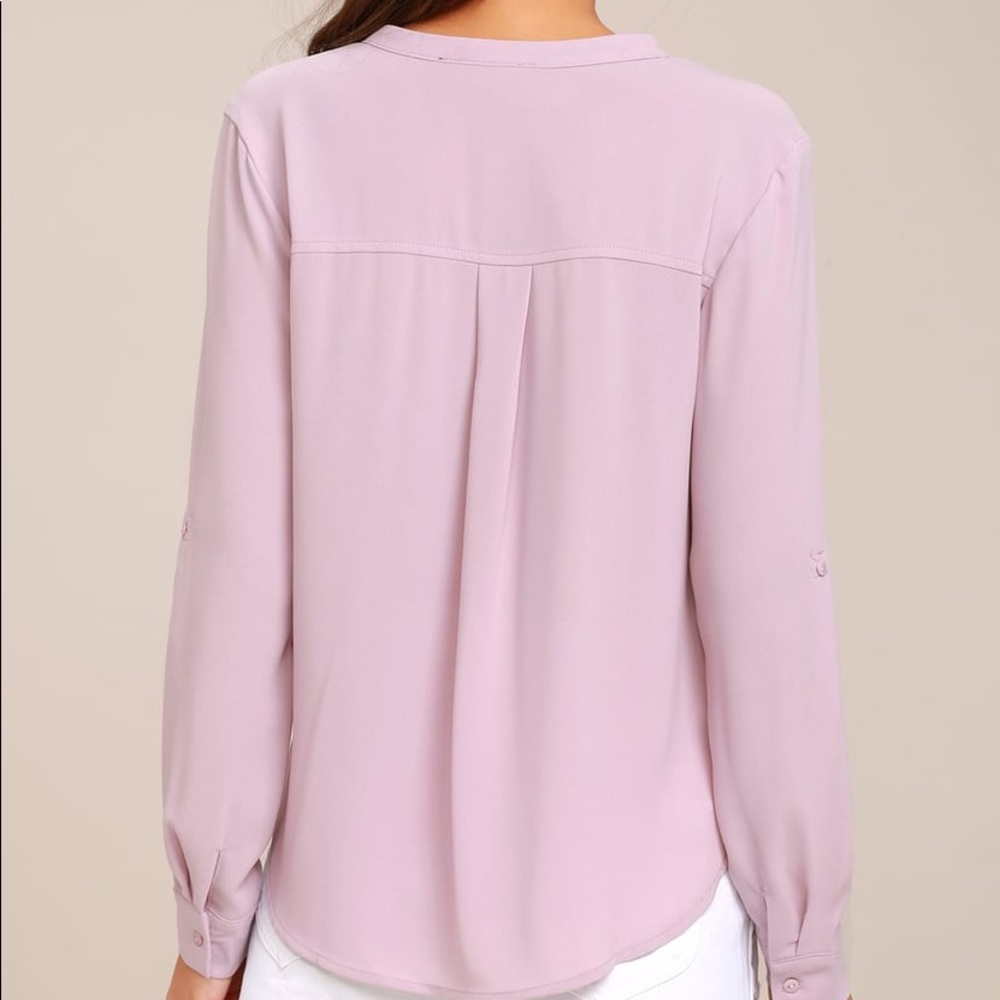 Mauve Button Up Top - image 2